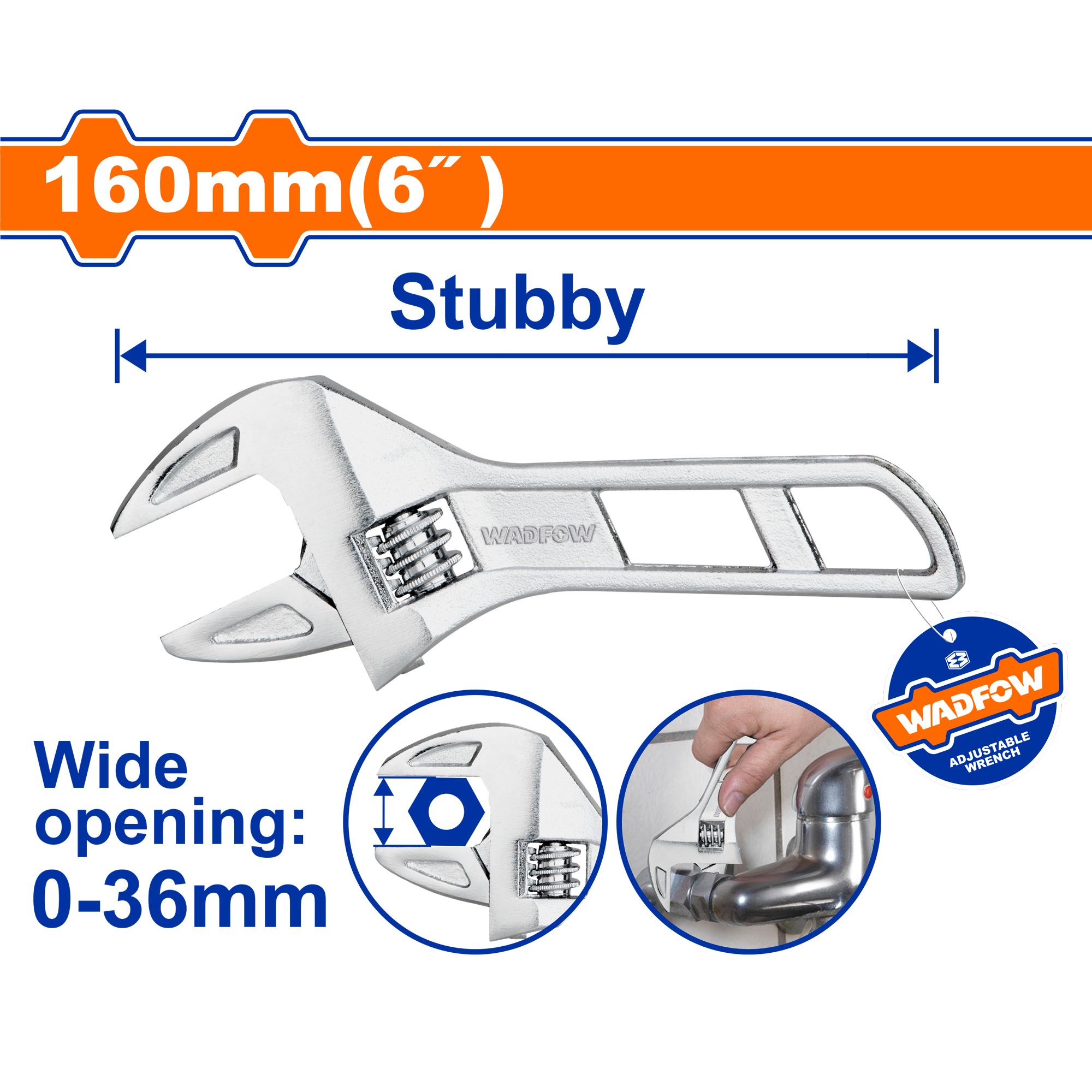 MỎ LẾT 160MM 6INCH WAW7106 WADFOW - HÀNG CHÍNH HÃNG