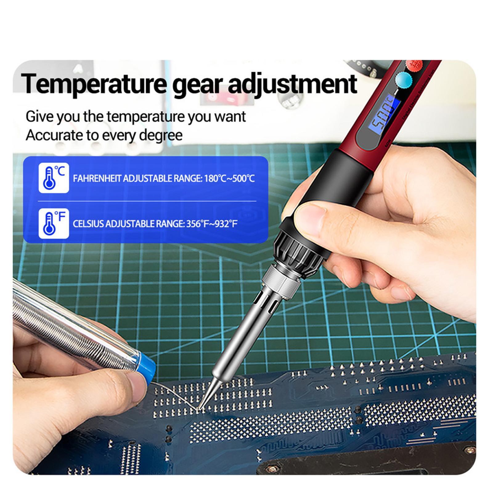 Soldering Iron Electric Gun Adjustable Temperature Welding Set