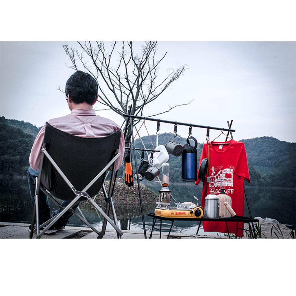 Triangle Hanging Rack Aluminum Alloy Outdoor Camping Travel Shelf Hanger