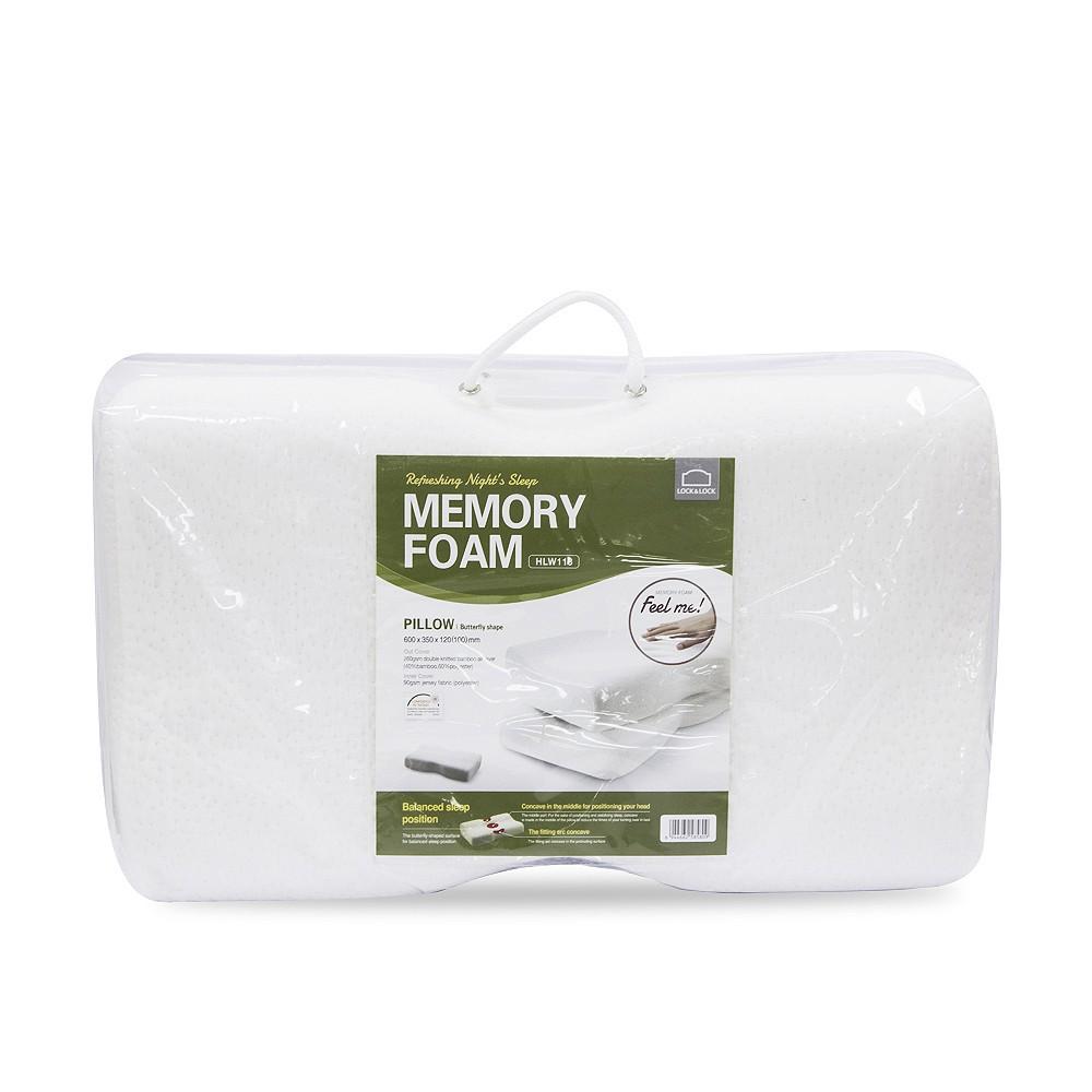 Gối Memory Foam 50D Hình Bướm HLW113  (60 x 35 cm) - Trắng