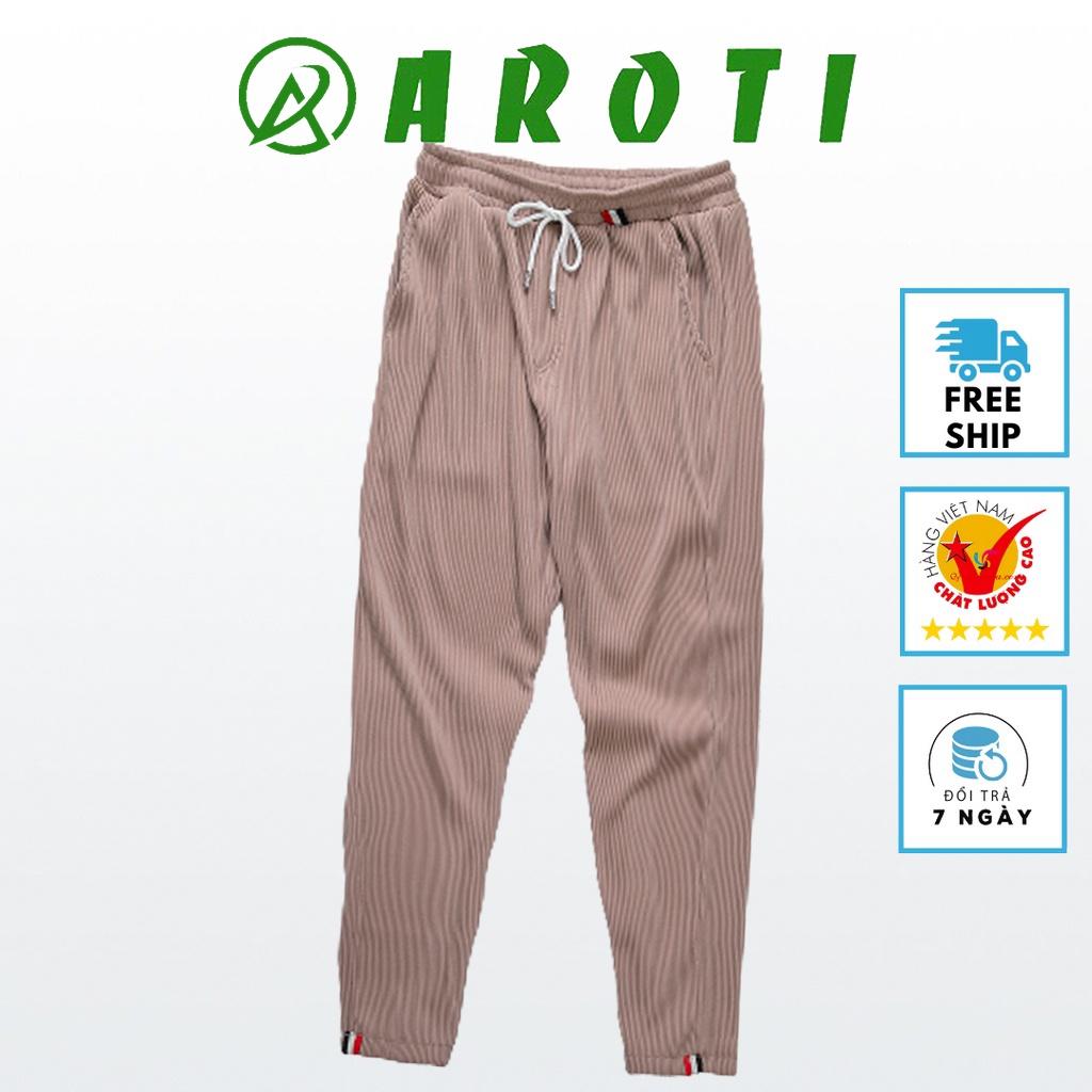 Bộ Đồ Nam Nữ Unisex AROTI Ngắn Tay Chất Vải Cotton Hàn Đẹp Cao Cấp, Co Giãn Tốt, Mặc Siêu Mát Và Thoải Mái  B600-Đ