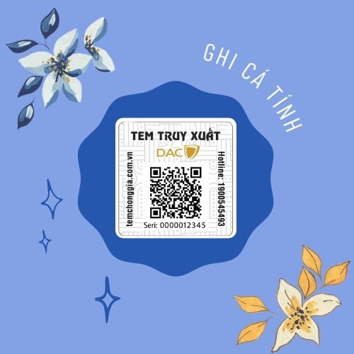 [1.000 tem] truy xuất Ghi Cá Tính / vuông 20x20mm