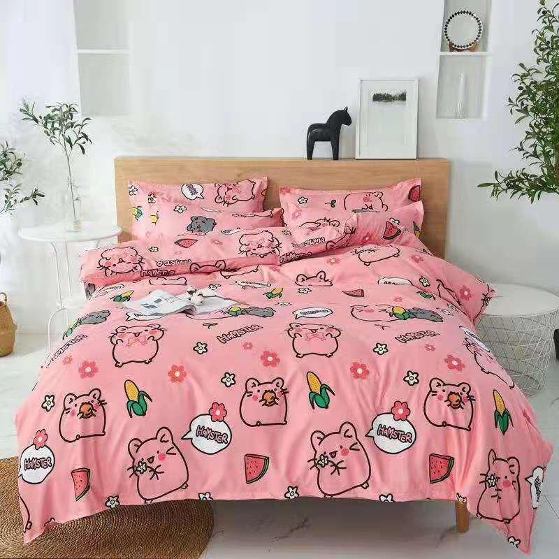 Chăn Ga Gối Đệm -Sét Chăn Ga Gối Chuột Nhí Nhố PolyCotton Punpu3051