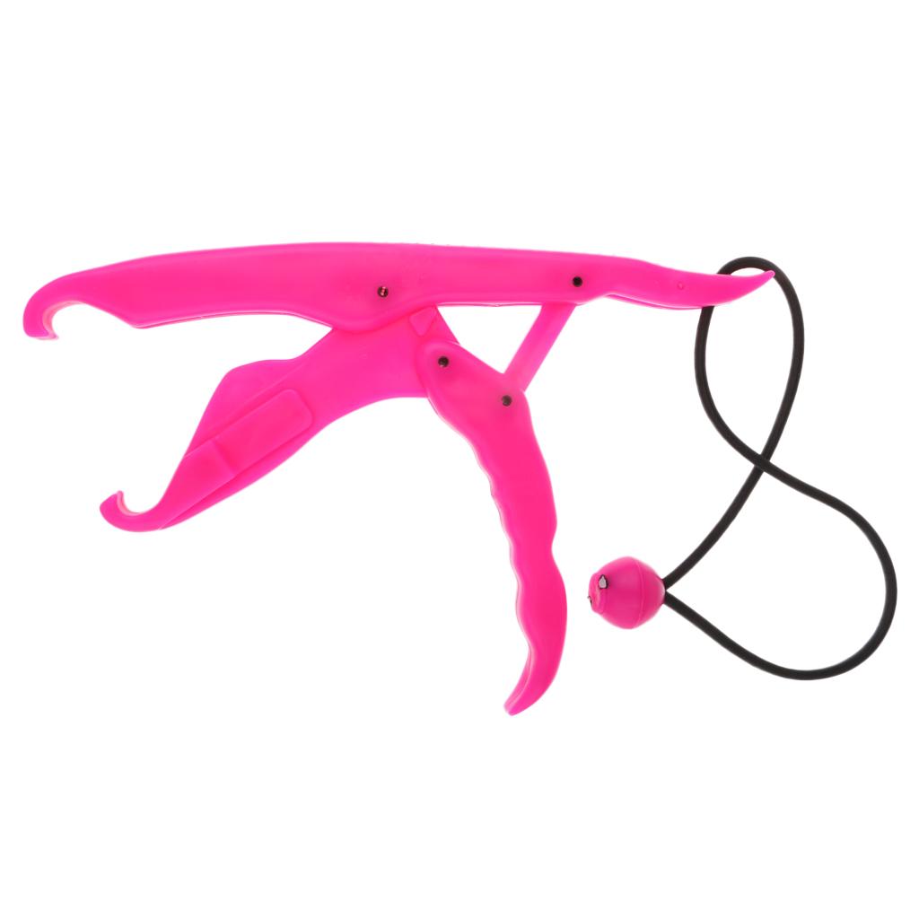 Floating Fish Grip Fishing Lip Grip Gripper Grabber Plier with Lanyard Pink