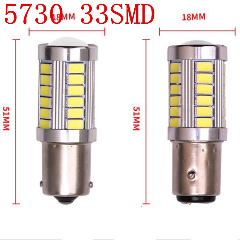 Đèn trợ sáng ô tô, xe hơi - đèn sương mù H7led 1156 5730 33smd - gắn đuôi xe máy