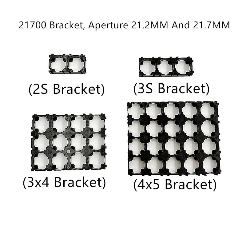 21700 Giá đỡ pin Lithium Bộ pin xe điện Giá đỡ kết hợp cố định có thể được ghép và lắp ráp Màu sắc: 2S 21.2MM 10 CHIẾC