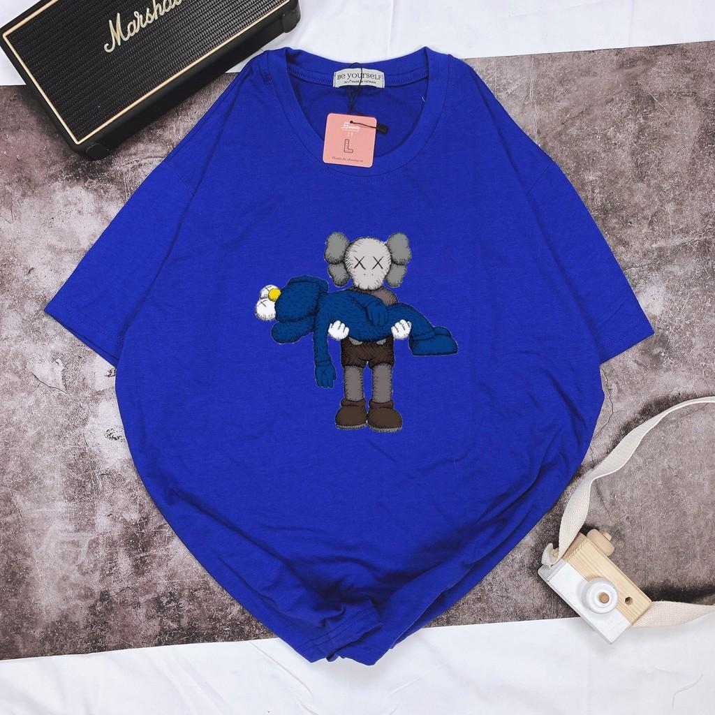 Áo thun tay ngắn Be Yourself unisex size M L XL - gấu ẵm nhau