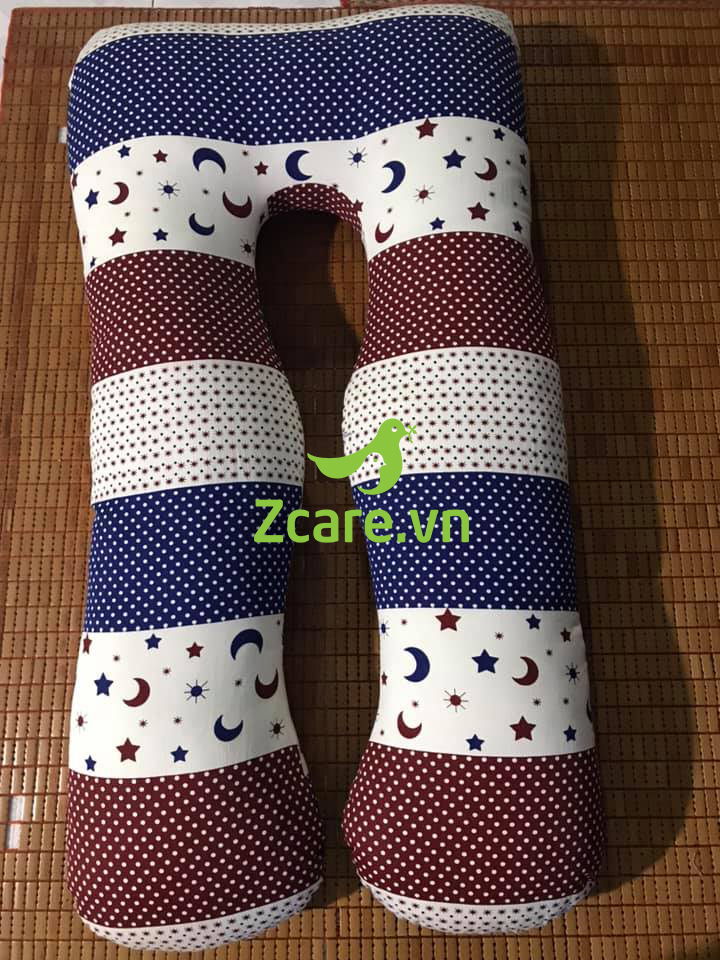 Gối Ôm Chữ U Đa Năng cho Bà Bầu - Zcare, nâng đỡ 6 điểm, giúp bà bầu thoải mái khi ngủ