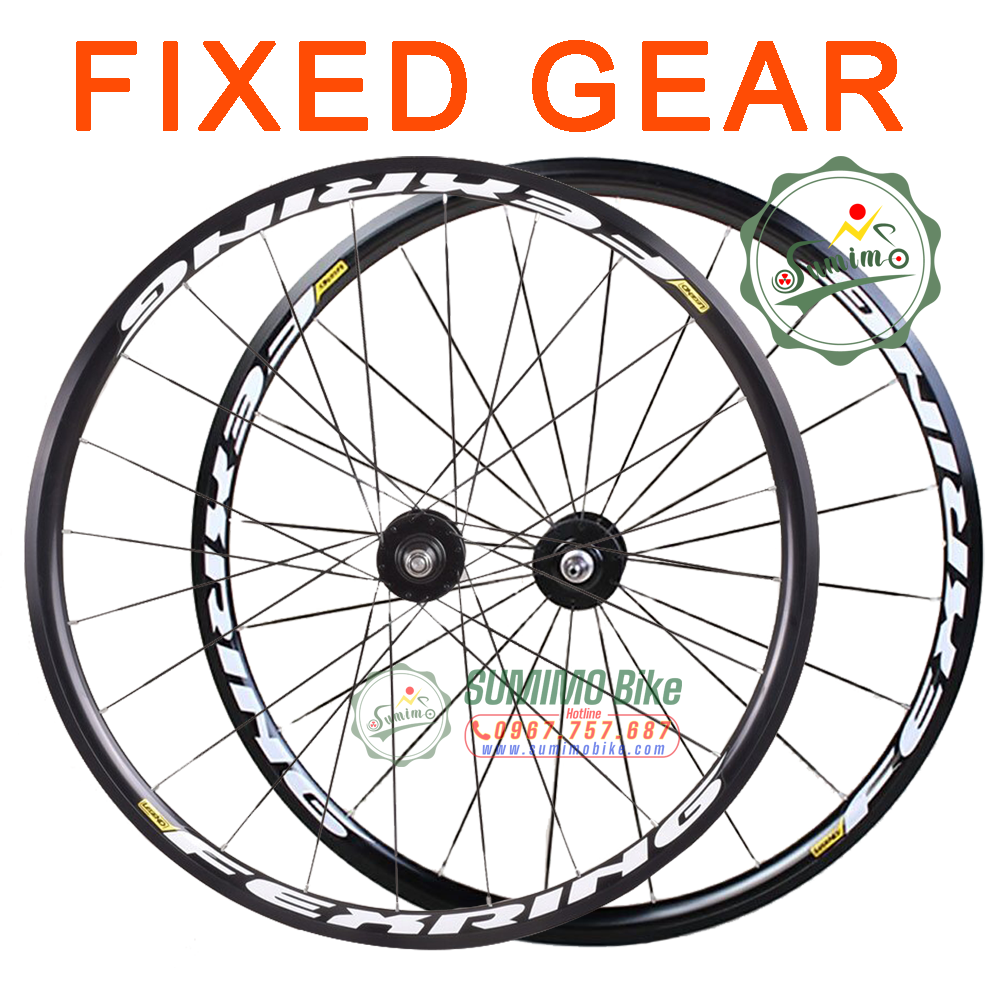 Bánh bộ nhôm LEGEND Fexring 700c 3cm xe Fixed Gear