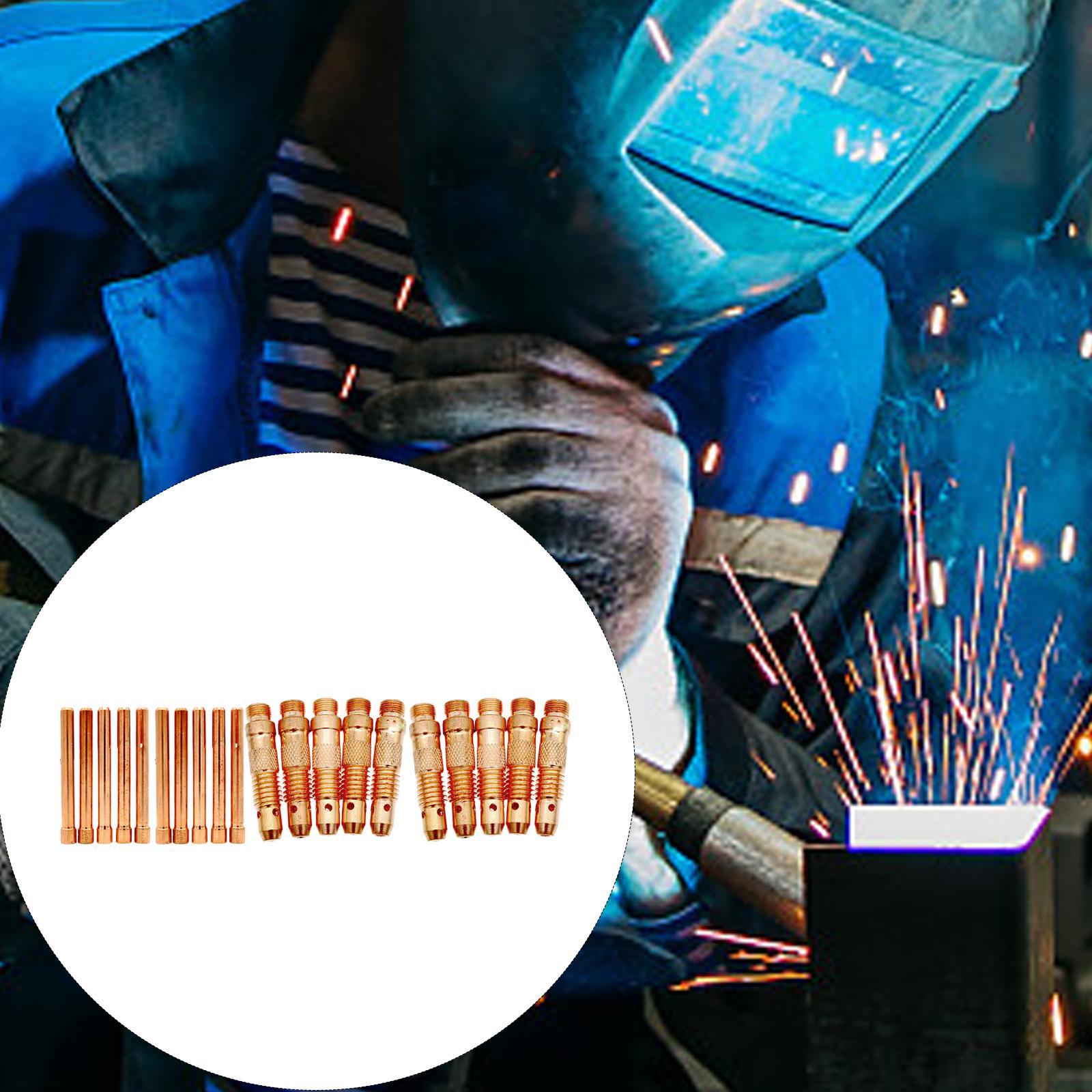 20x Collets Consumables Collet Body for TIG Welding Replacements Spare Parts