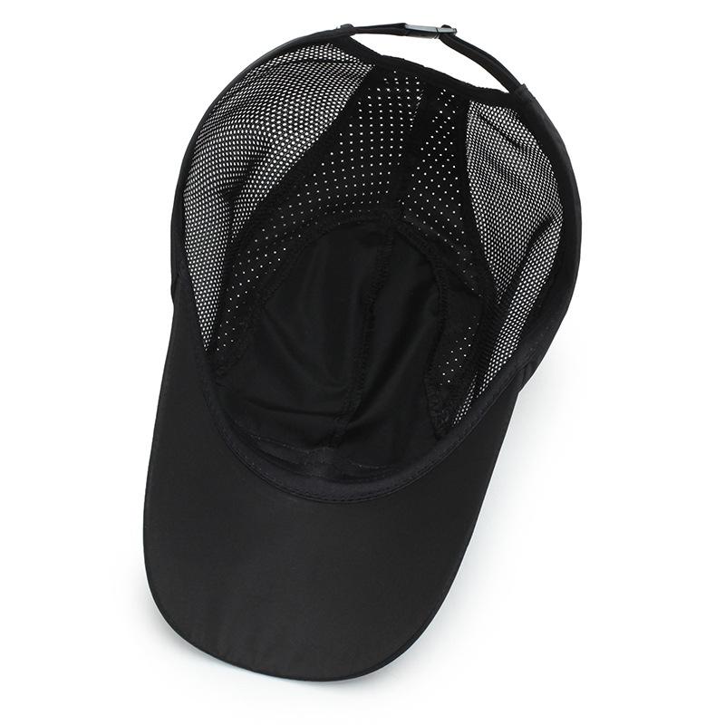 COKK Mũ Bóng Chày Nam Nữ Nón Thể Thao Thoáng Lưới Nón Mùa Hè Cho Nam Gorro Casquette Nam Mũ Đen ngoài Trời Mới Color: black Size: 55-60cm