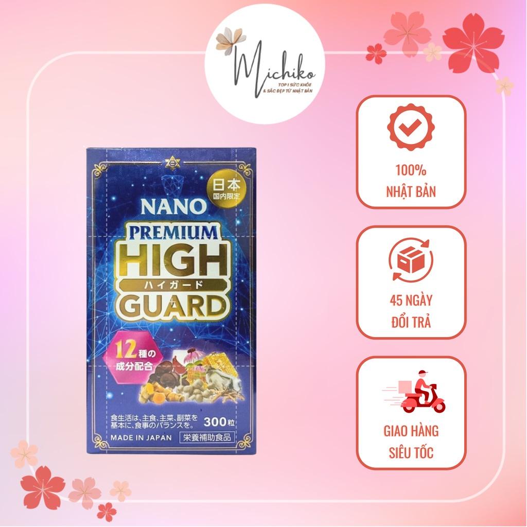 Viên uống bổ phổi Nichiei Bussan Nano Premium High Guard 300 viên