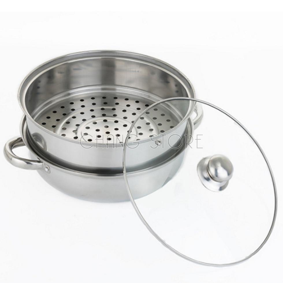 Nồi Xửng Hấp Inox 2 Tầng Đa Năng Cao Cấp Siêu Tiện Lợi