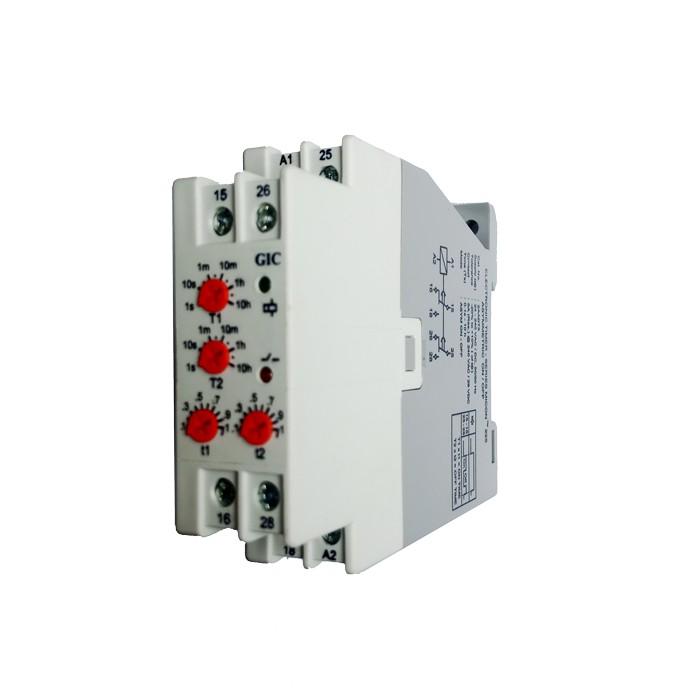 Timer điện tử luân phiên 2C/O, gắn Din rail- 2AADT5