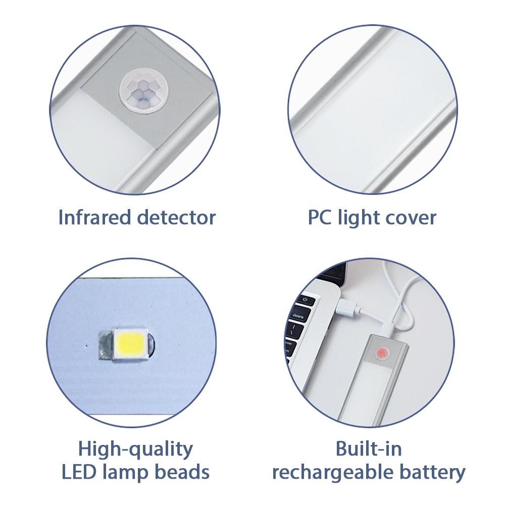 Đèn Led Cảm Biến Chuyển Động Không Dây Gắn Tủ Quần Áo
