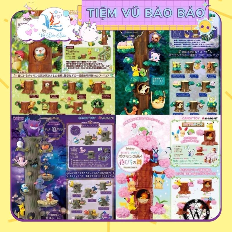 Pokemon rừng cây cảnh gốc cây 1 2 3 4 sáng tạo ngôi nhà trên cây làm bằng tay trang trí