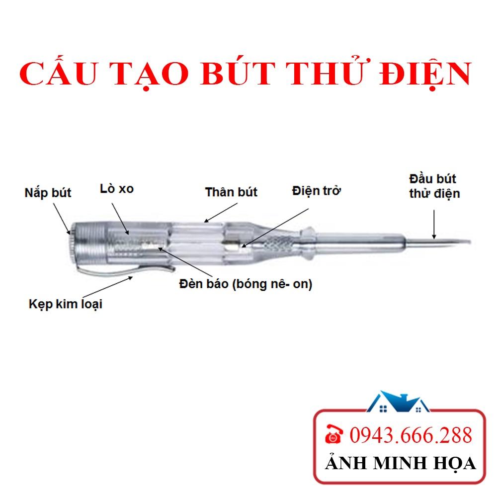 Bút thử điện kiêm tua vit 2 cạnh