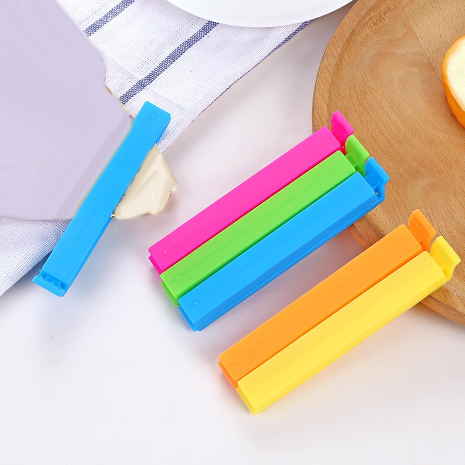 10Pcs Food Bag Clip Kitchen Storage Clips Kitchen Clips Multipurpose Food Bag Clamp Bag Sealing Clips for Office Kitchen Bakery Groceries