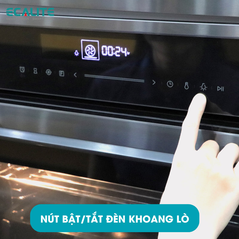 Lò Nướng Âm Tủ Ecalite EOV-JA7060BL - 70L - 9 Chức Năng Nướng - Điều Khiển Cảm Ứng - Hàng Chính Hãng