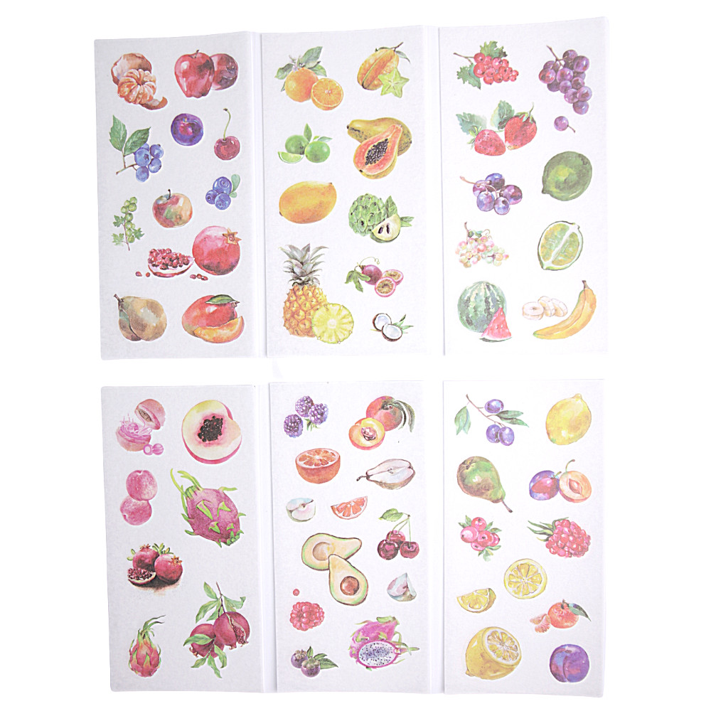 Sticker Dán Trang Trí ( Bộ 6 Tấm ) - Fruit