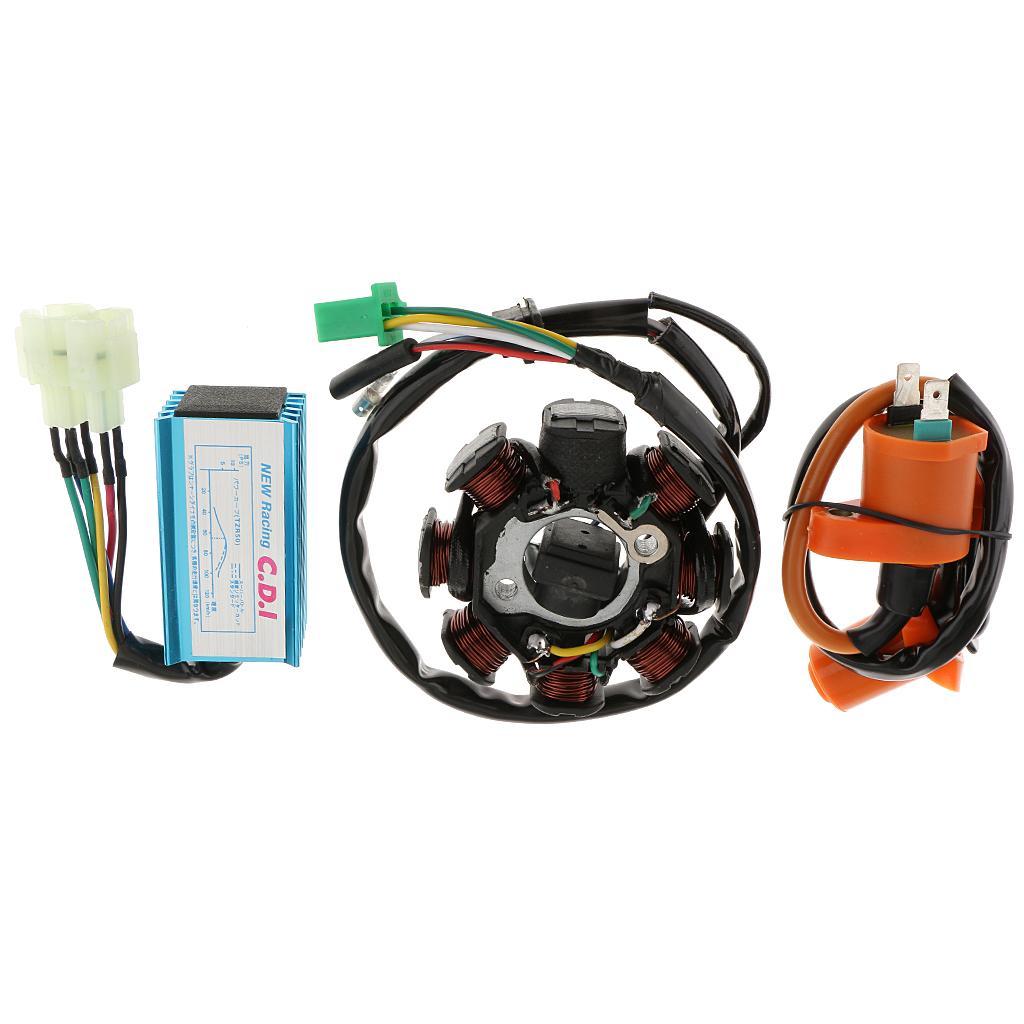 150cc  Bike Magneto Stator 8 Pole Performance Ignition  CDI Box