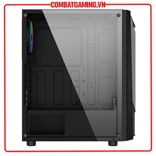 CASE MSI MAG SHIELD 110R (Mid Tower/Màu Đen/ Kèm 2 Fan ) - Hàng Chính Hãng