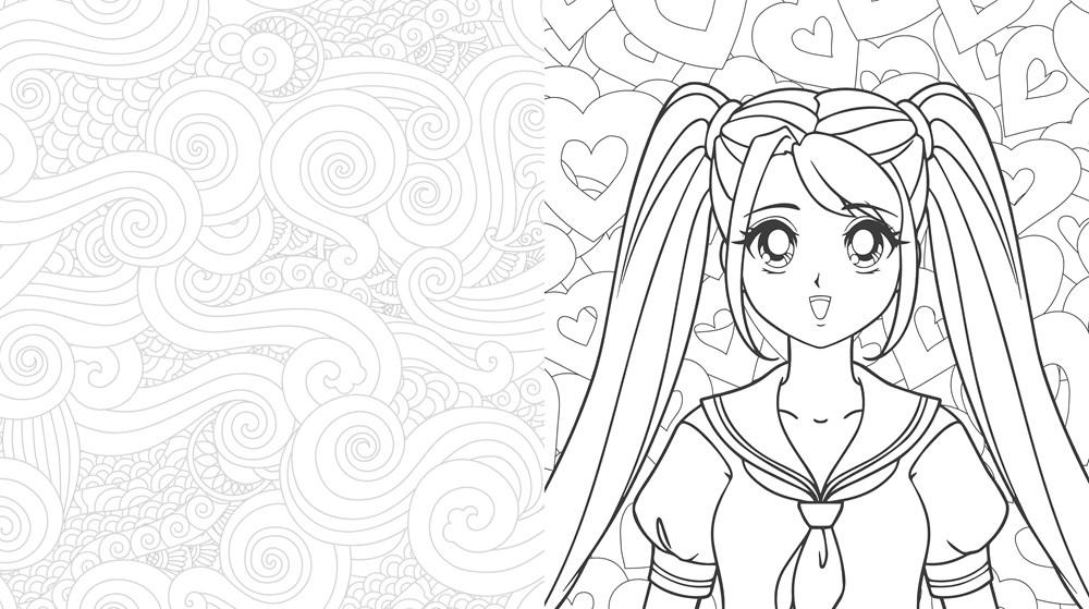 Sách - Manga & Chibis Coloring Book : Color your way through cute by Walter Foster Creative Team