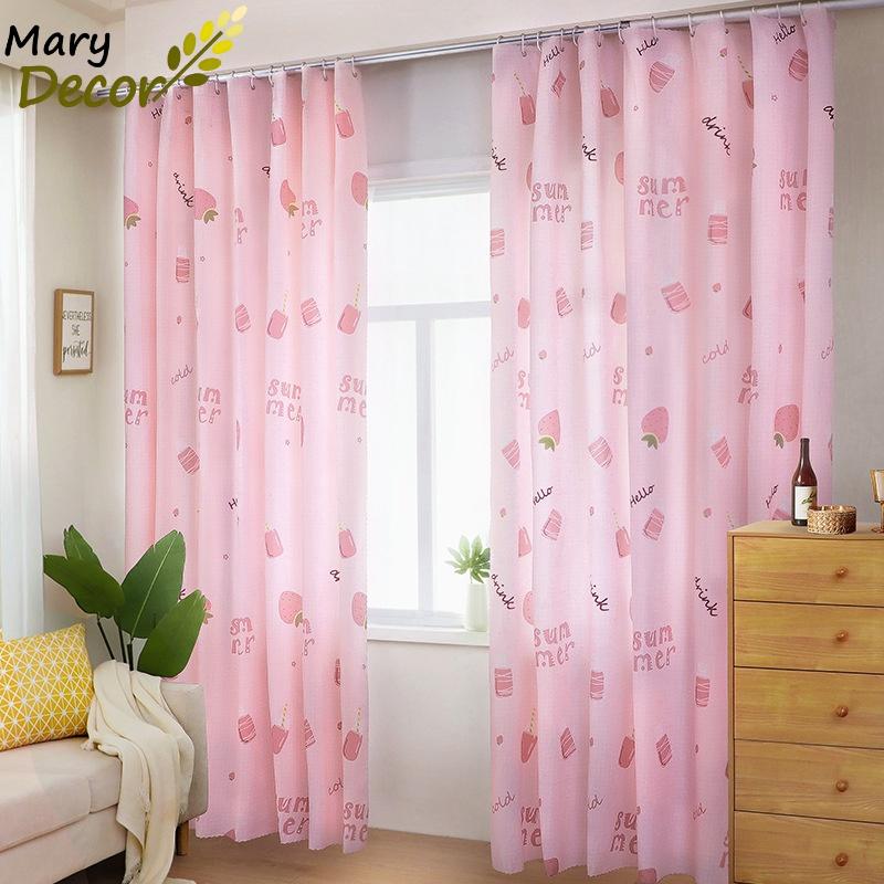 Rèm dán cửa che nắng trang trí không gian với hoạ tiết in đáng yêu Mary Decor