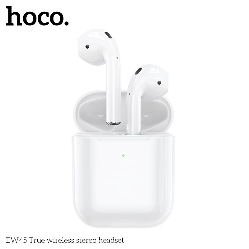 Tai Nghe Bluetooth Ho,co EW45 TWS 5.3, Có Mic Đàm Thoại, Nghe Nhạc 4H, Kèm Case Tai Mèo Cute - Hàng chính hãng