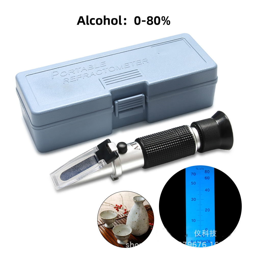 Khúc Xạ Kế Đo Độ Rượu, Đo Độ Cồn Từ 0 - 80%