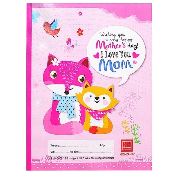 Vở Học Sinh Family - 5 Ô Ly 96 Trang ĐL 70g/m2 - Hồng Hà 0374