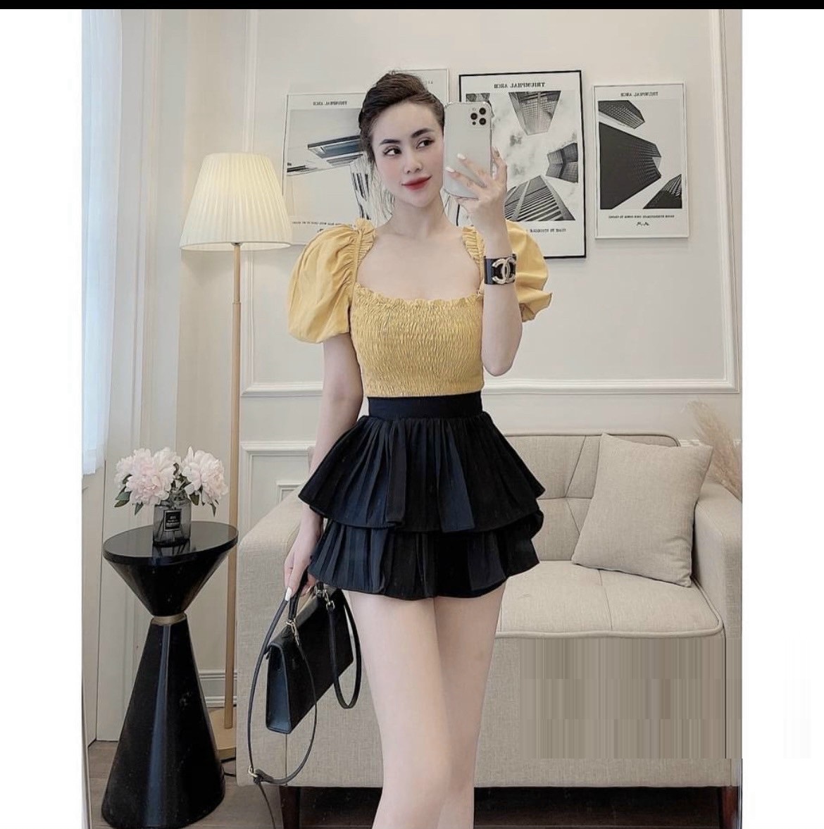 ÁO CỔ U NHÚN THÂN , DỄ PHỐI ĐỒ, HÁCH DÁNG NHOA