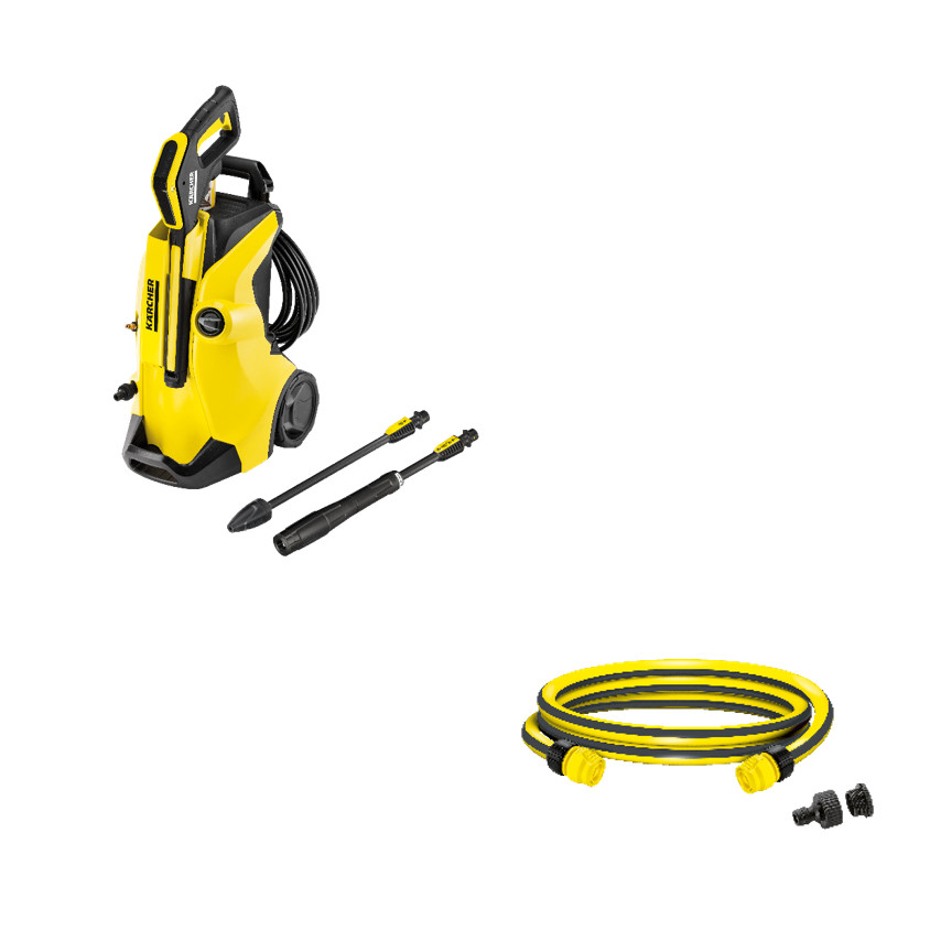 Combo Máy phun rửa áp lực cao Karcher K 4 Full Control và dây cấp nước 1.5m