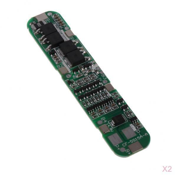 2x 5S 15A PCB  Protection Board For 5 Pack 18650 Li-ion Lithium Battery