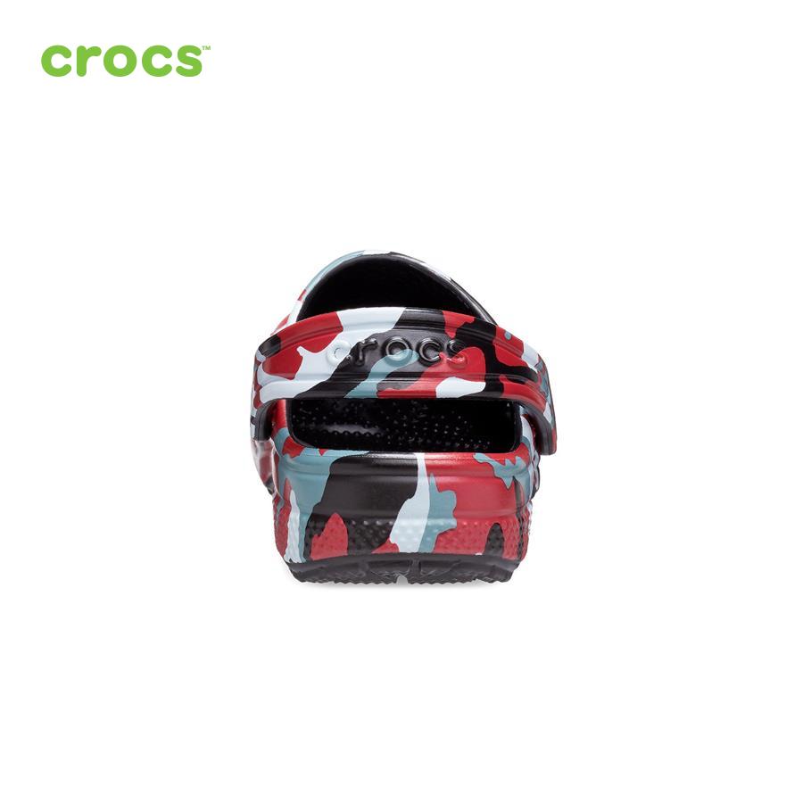 Giày lười trẻ em Crocs FW Classic Clog Kid Camo Blk/Red - 207594-063