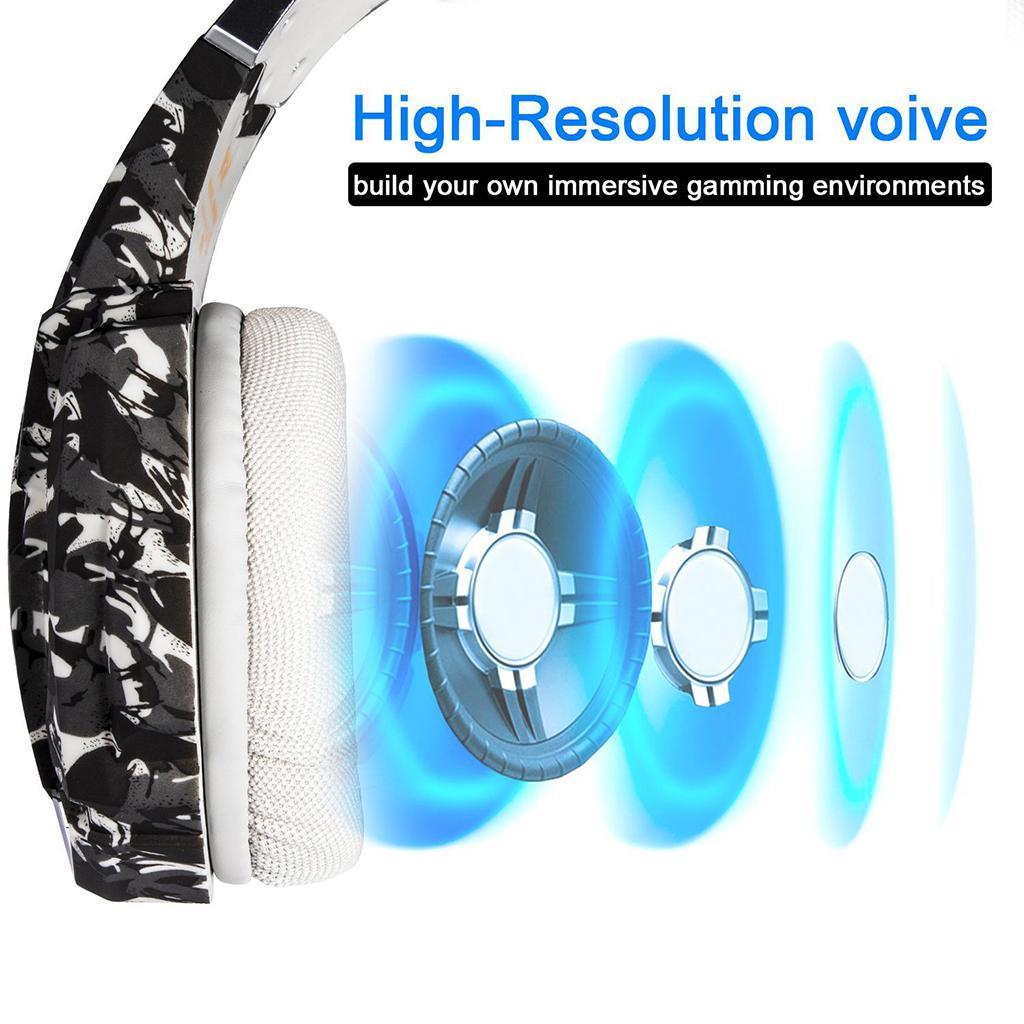 Deep Bass Game Headphone Sound Over-Ear Gaming Headset with LED Light