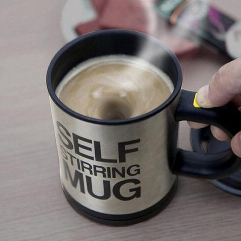 Cốc Cà Phê Self Stirring Mug, Ly Tự Động Khuấy Cafe Không Dùng Thìa Dùng Pin Tiện Dụng