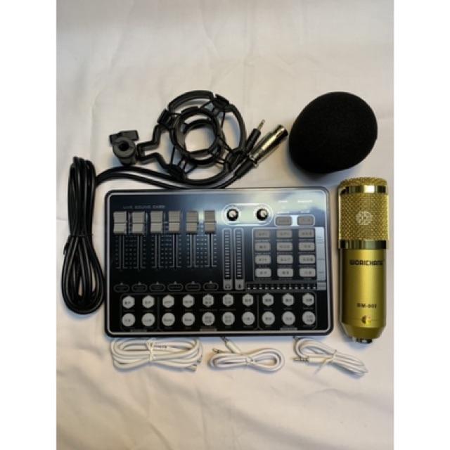 Combo mic thu âm Livestream H9 và Mic Bm 900 giá siêu rẻ cam kết sản phẩm như hình