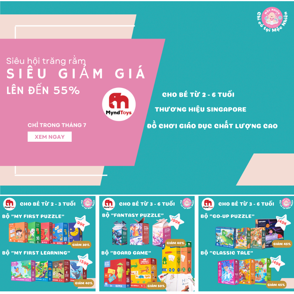 Đồ Chơi Giáo Dục, Bộ Xếp Hình Myndtoys Link ‘n’ Learn - Wonderful Planet - Dành Cho Bé Trên 3 Tuổi