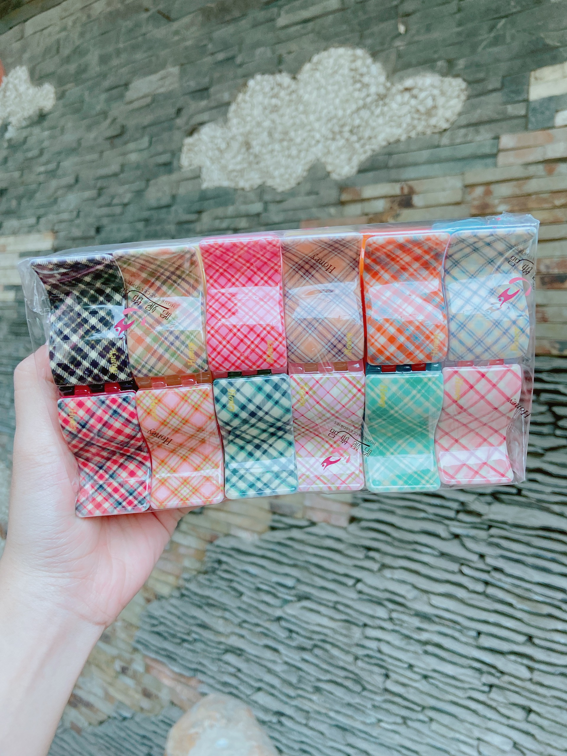 Kẹp Tóc Càng Cua Họa Tiết Siêu Xinh Chất Liệu Chống Gãy