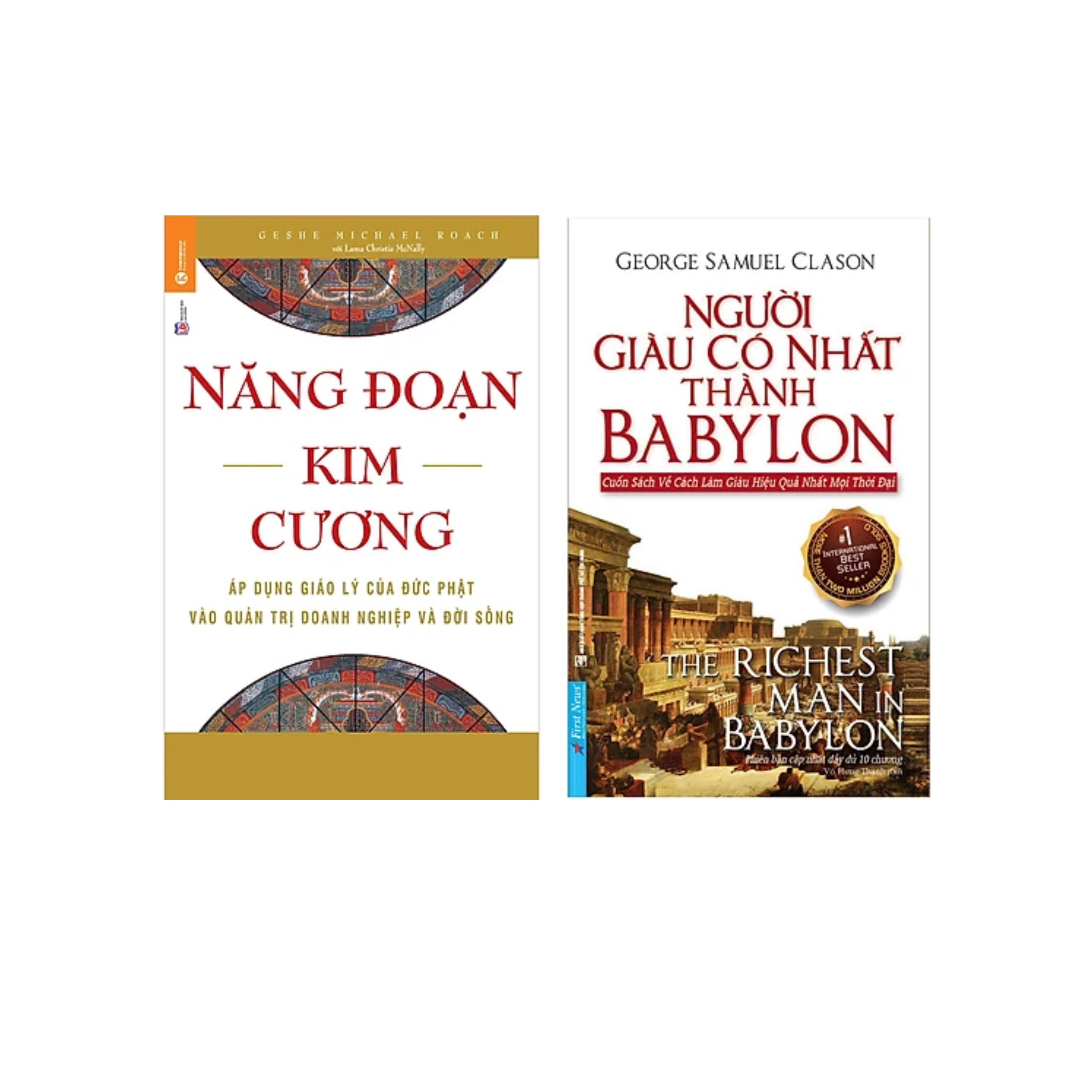 Combo 2Q Sách Tư Duy Trong Kinh Doanh Thành Công : Người Giàu Có Nhất Thành Babylon  + Năng Đoạn Kim Cương