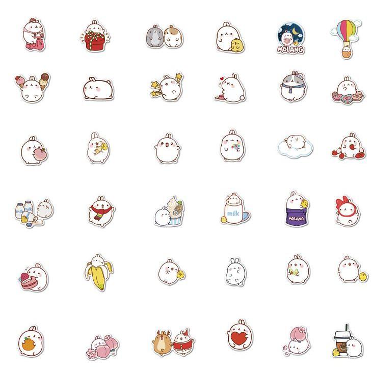 Sticker dán cao cấp MOLANG Cực COOL ms#126