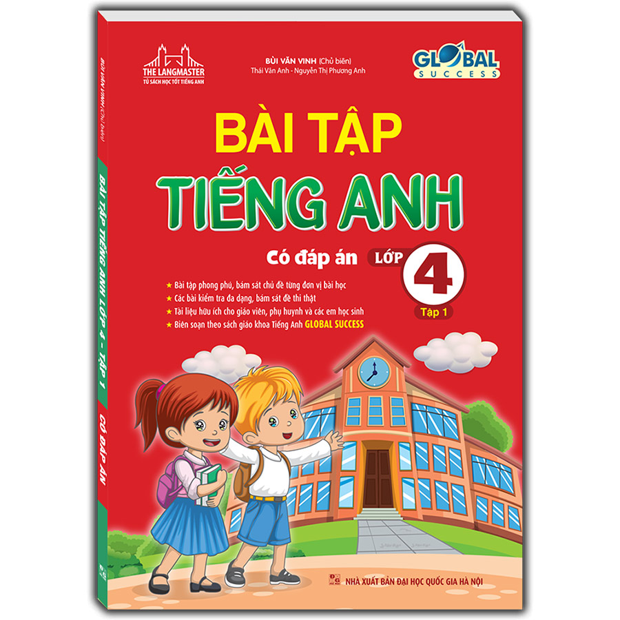 GLOBAL SUCCESS - Bài tập tiếng anh lớp 4 tập 1 (có đáp án)