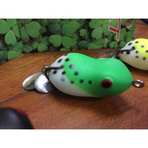 mồi câu lure nhái hơi frog Toon hàng thái lan y hình 1 con = 34k