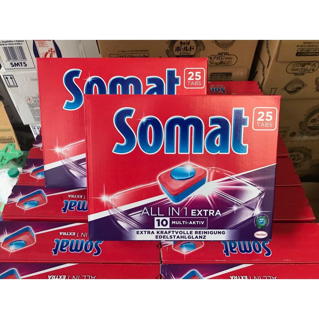 Viên rửa bát Somat All-in-1 hộp 25 viên Chuyên Dùng Cho Máy Rửa Chén Bát
