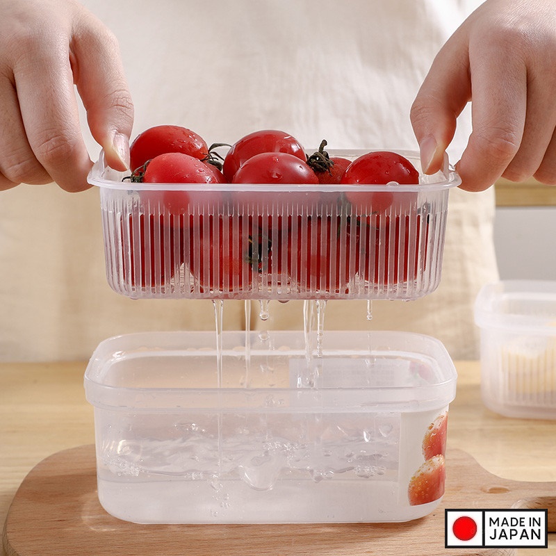 Hộp đựng thực phẩm 2 lớp 600ml - Hàng Nội Địa Nhật Bản