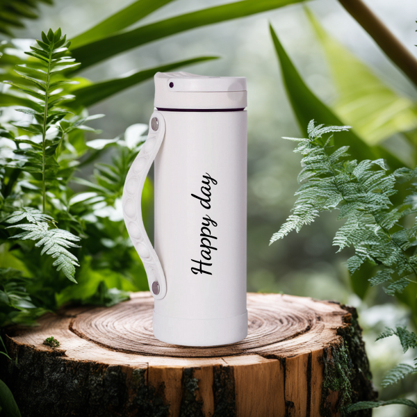 Bình giữ nhiệt elemental Pop màu trắng 414ml, inox 304, giữ nhiệt tốt, FDA Hoa Kì, bình đa năng có kèm ống hút cho bé đi học Chờ duyệt