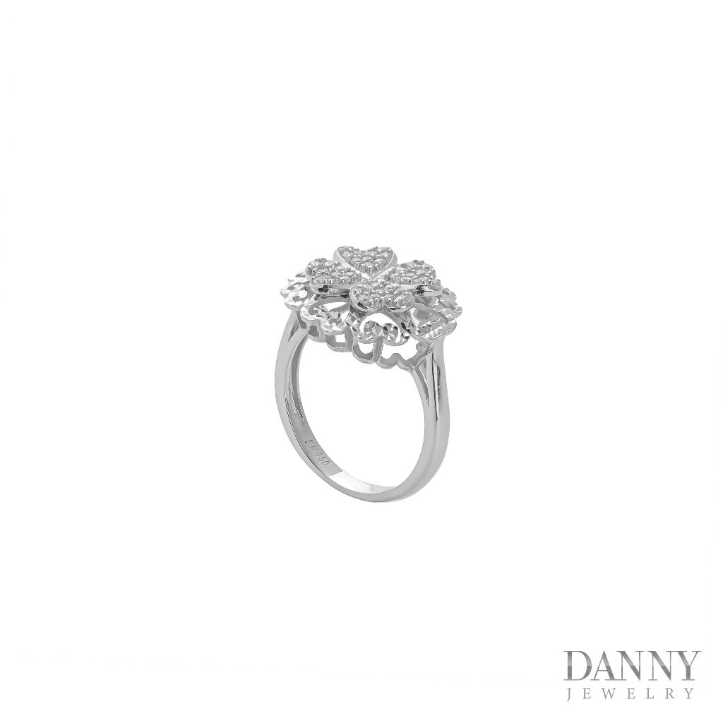 Nhẫn Nữ Bạc 925 Danny Jewelry Xi Bạch Kim Đính Đá CZ KI4GZ025