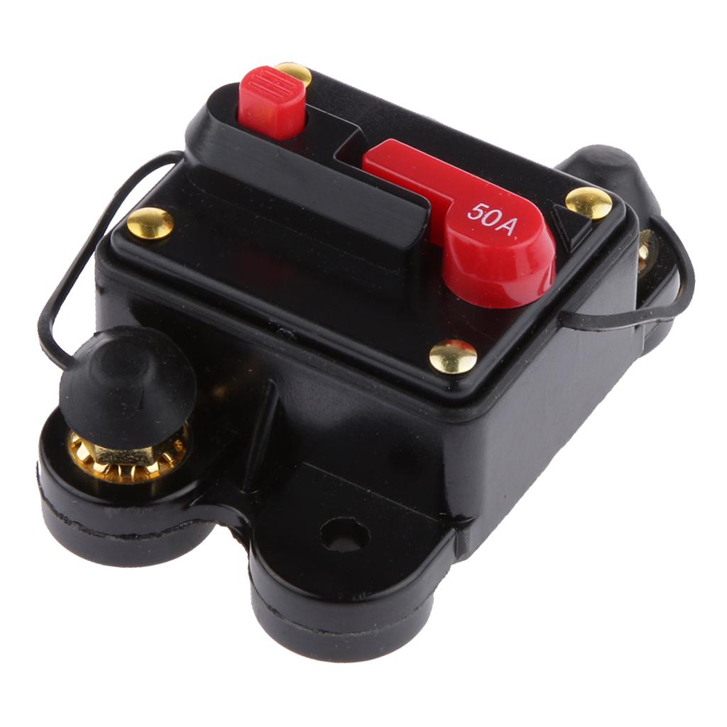 Manual Reset Circuit Breaker 12v/24v Car Auto Boat Audio Fuse Holder