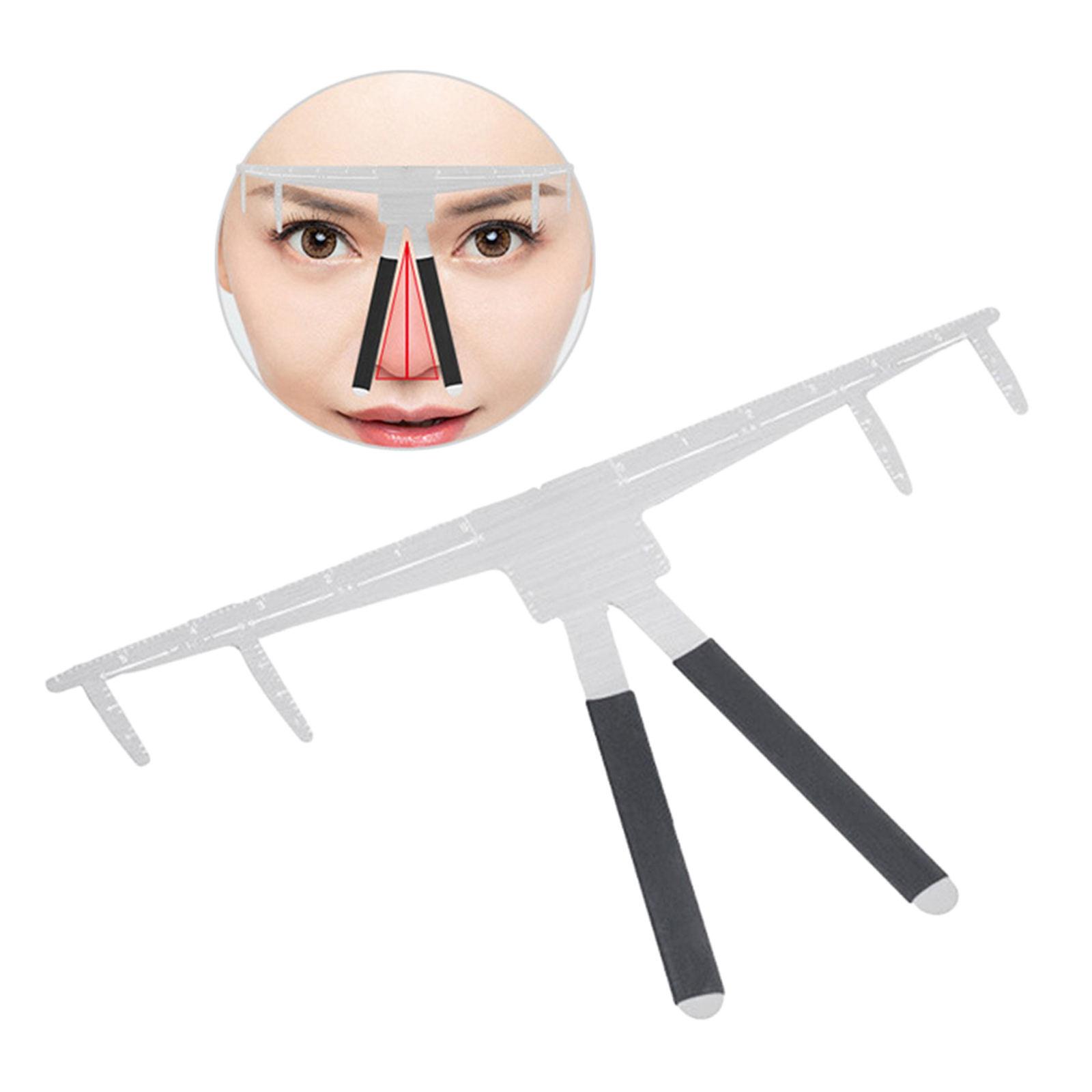 Steel Tattoo Eyebrow Ruler Eyebrow Caliper Makeup Tool for Eyebrow Measuring